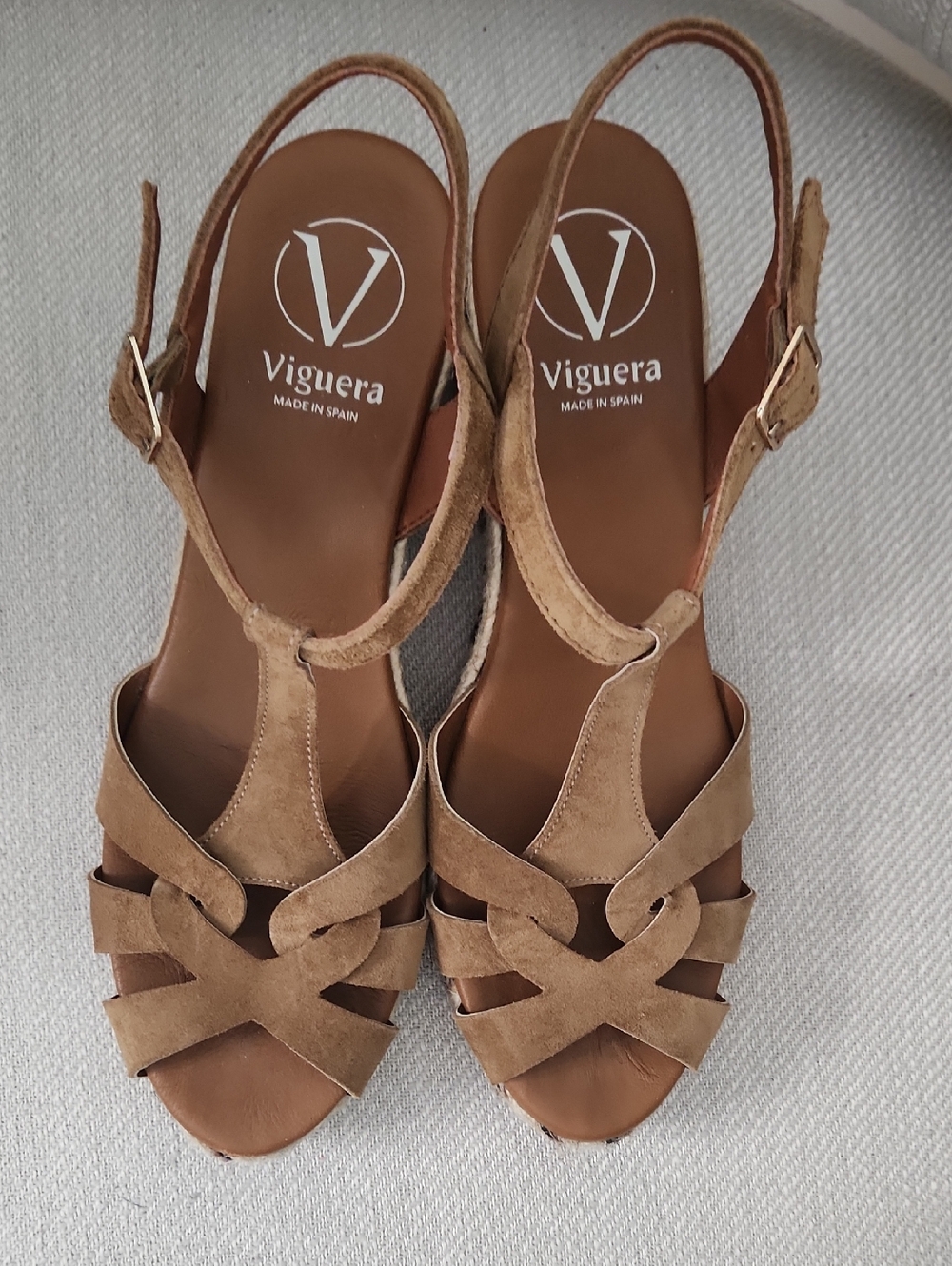 Women's Tan Suede Slingback Sandals